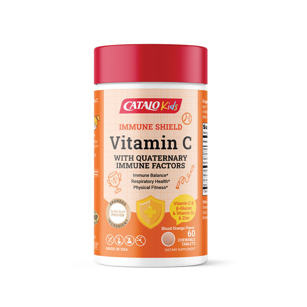 Kids Immune Shield Vitamin C with Quaternary Immune Factors - 60 Chewable Tablets