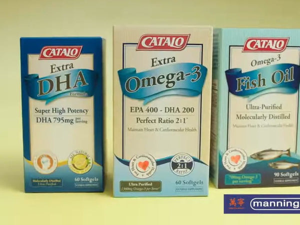 CATALO Extra DHA, Extra Omega-3 and Fish Oil in our 2014 TV ad