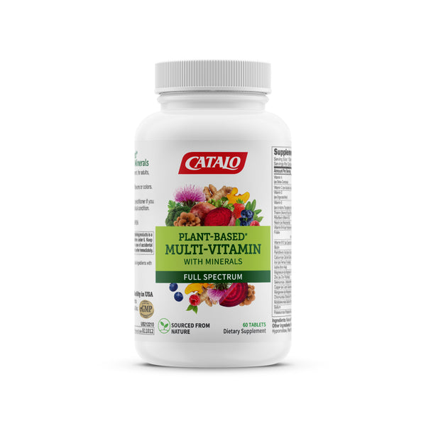 Plant-Based Full Spectrum Multi-Vitamin with Minerals - 60 Tablets